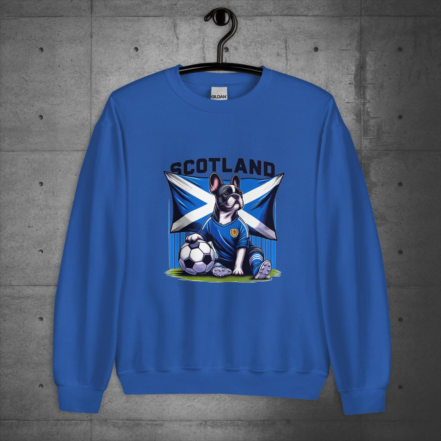 Frenchie Scotland Football Fan - Unisex Sweater / Sweatshirt - Frenchie Emporium