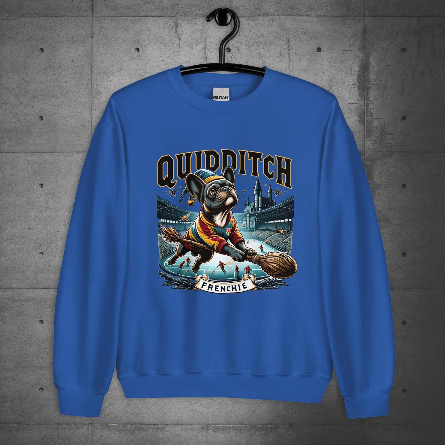Unisex "Quidditch Frenchie" Sweater/Sweatshirt - Frenchie Emporium