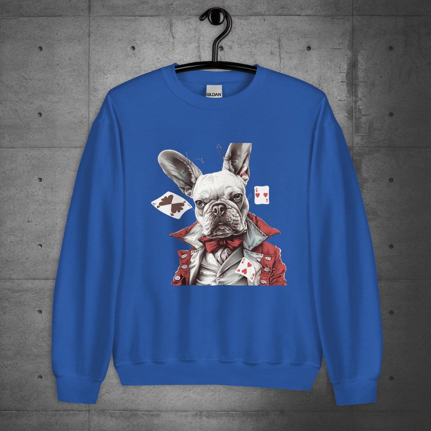 "Player of the cards" French Bulldog - Unisex Sweatshirt - Frenchie Emporium