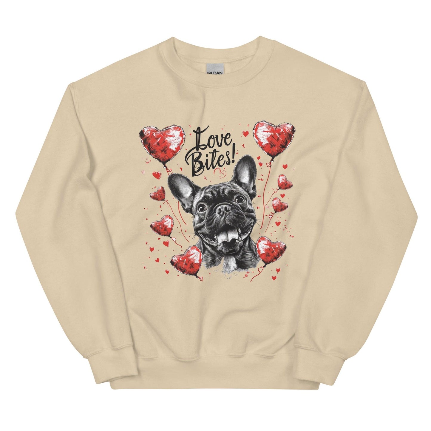 "Love Bites!" - Unisex Sweatshirt - Frenchie Emporium