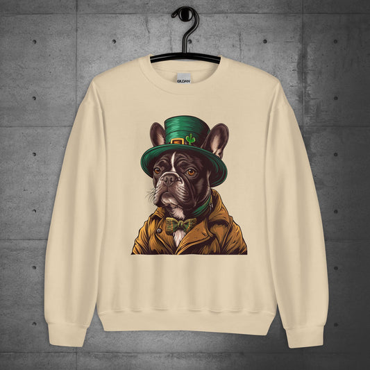 Elegant Frenchie Leprechaun Unisex Sweatshirt - Frenchie Emporium