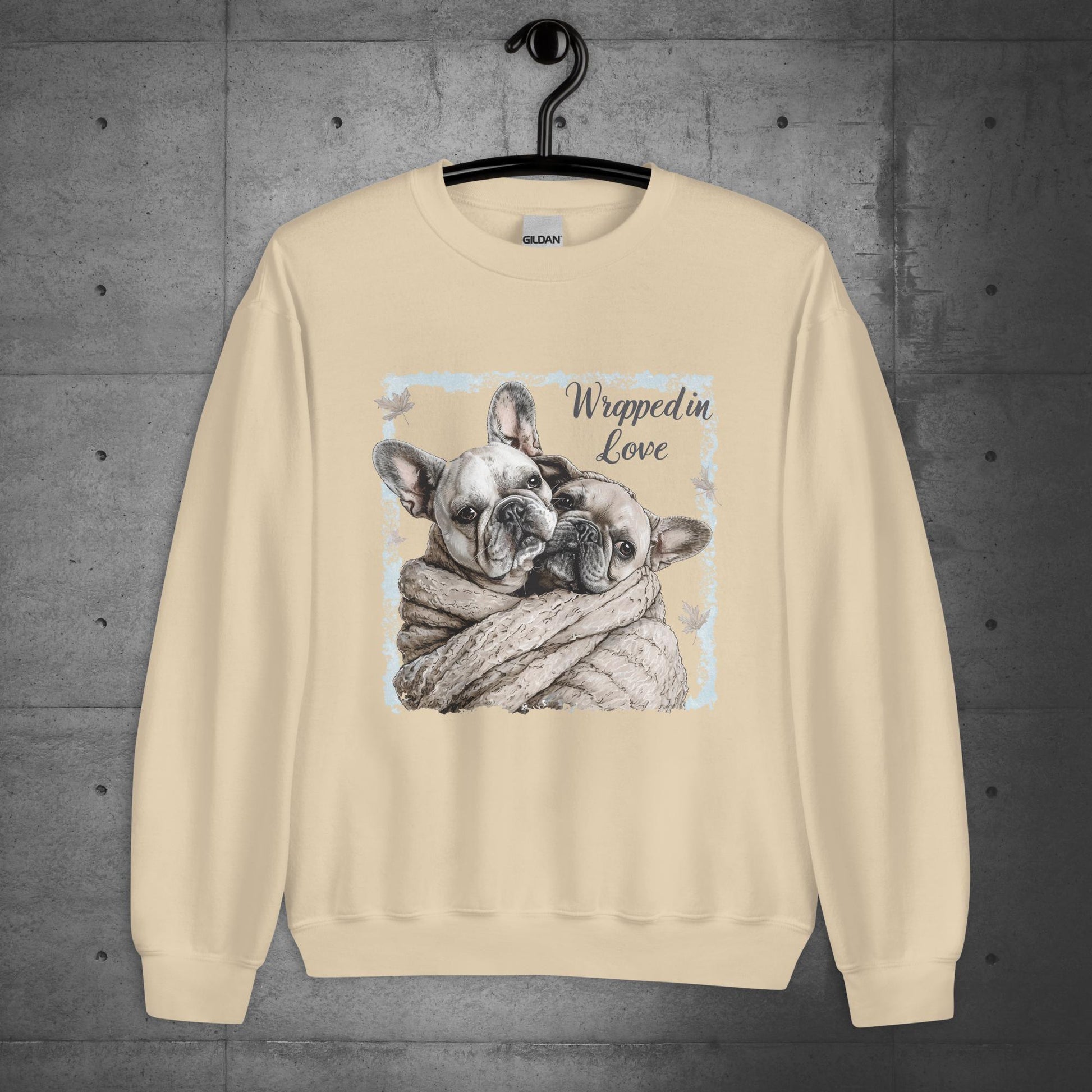 "Wrapped in Love" - Unisex Sweatshirt - Frenchie Emporium
