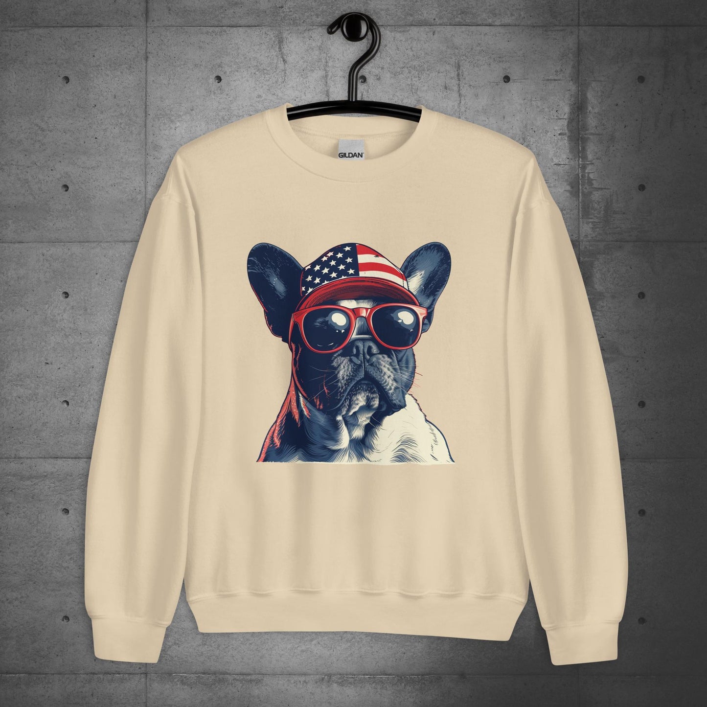 Frenchie Unisex Sweatshirt- Pride of America - Frenchie Emporium