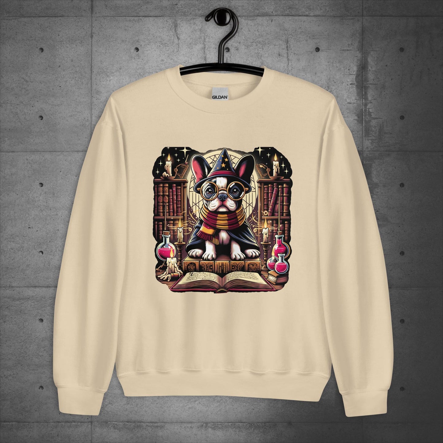 Unisex "Frenchie Wizard's Apprentice" Sweater/Sweatshirt - Frenchie Emporium