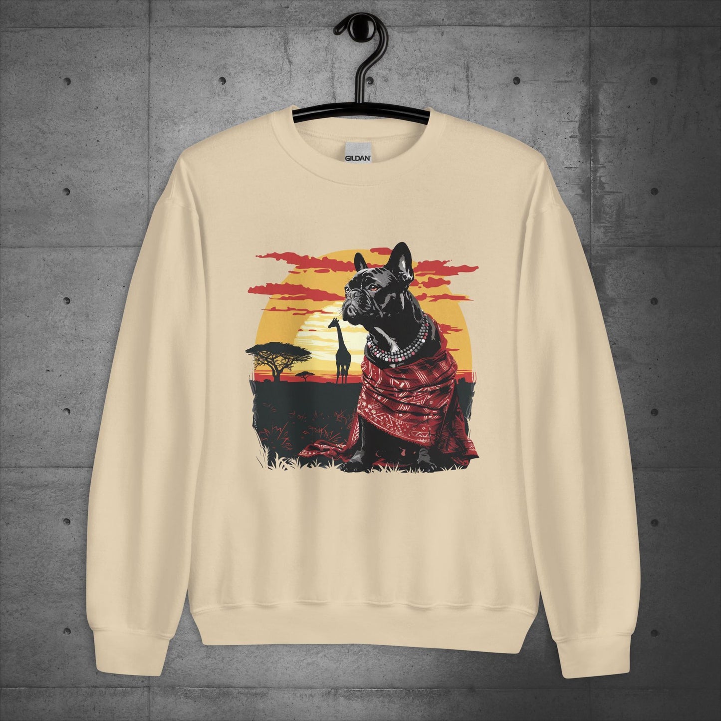 Enchanting Serengeti Frenchie - Unisex Sweater/Sweatshirt - Frenchie Emporium