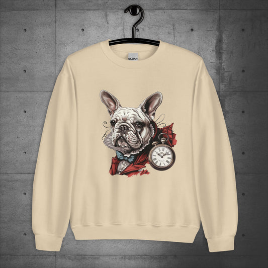 White Rabbit Frenchie - Unisex Sweatshirt - Frenchie Emporium