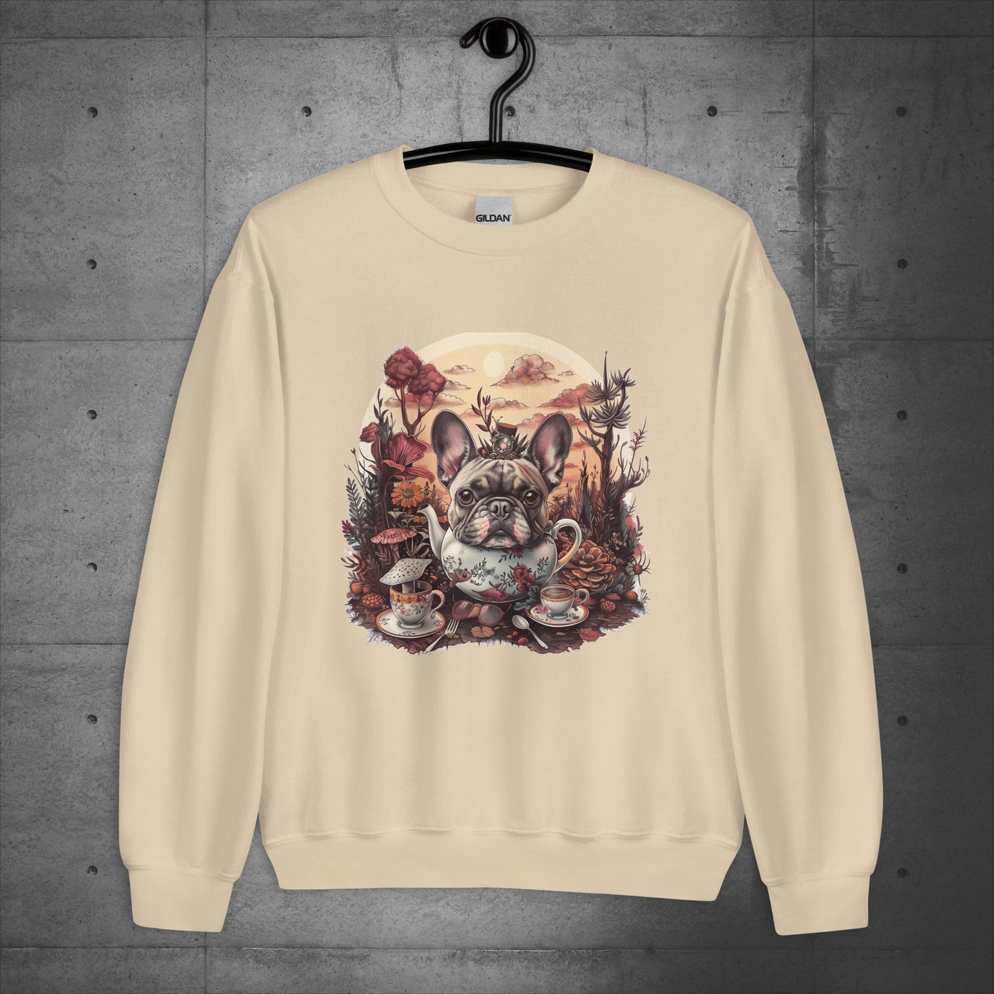 Frenchie Tea Party - Unisex Sweatshirt - Frenchie Emporium
