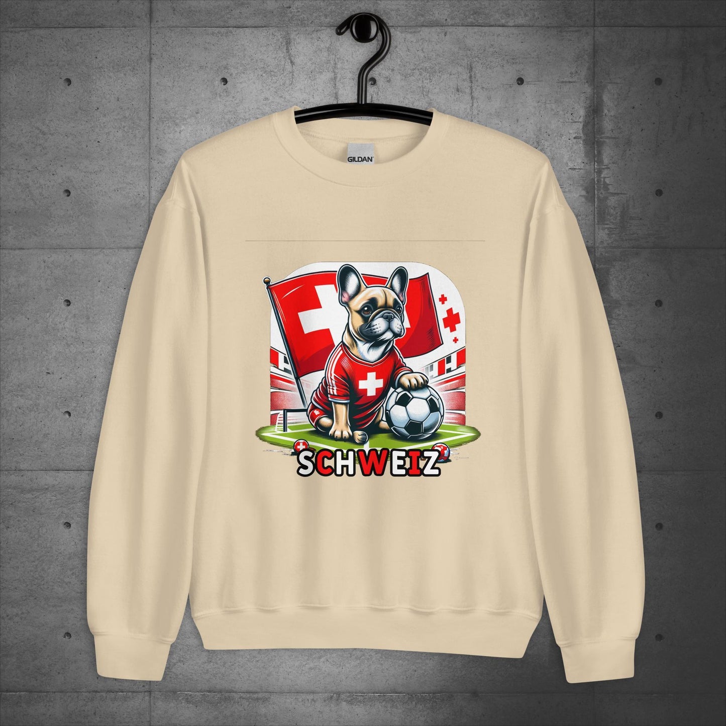 Frenchie Schweiz Football Fan - Unisex Sweater / Sweatshirt - Frenchie Emporium