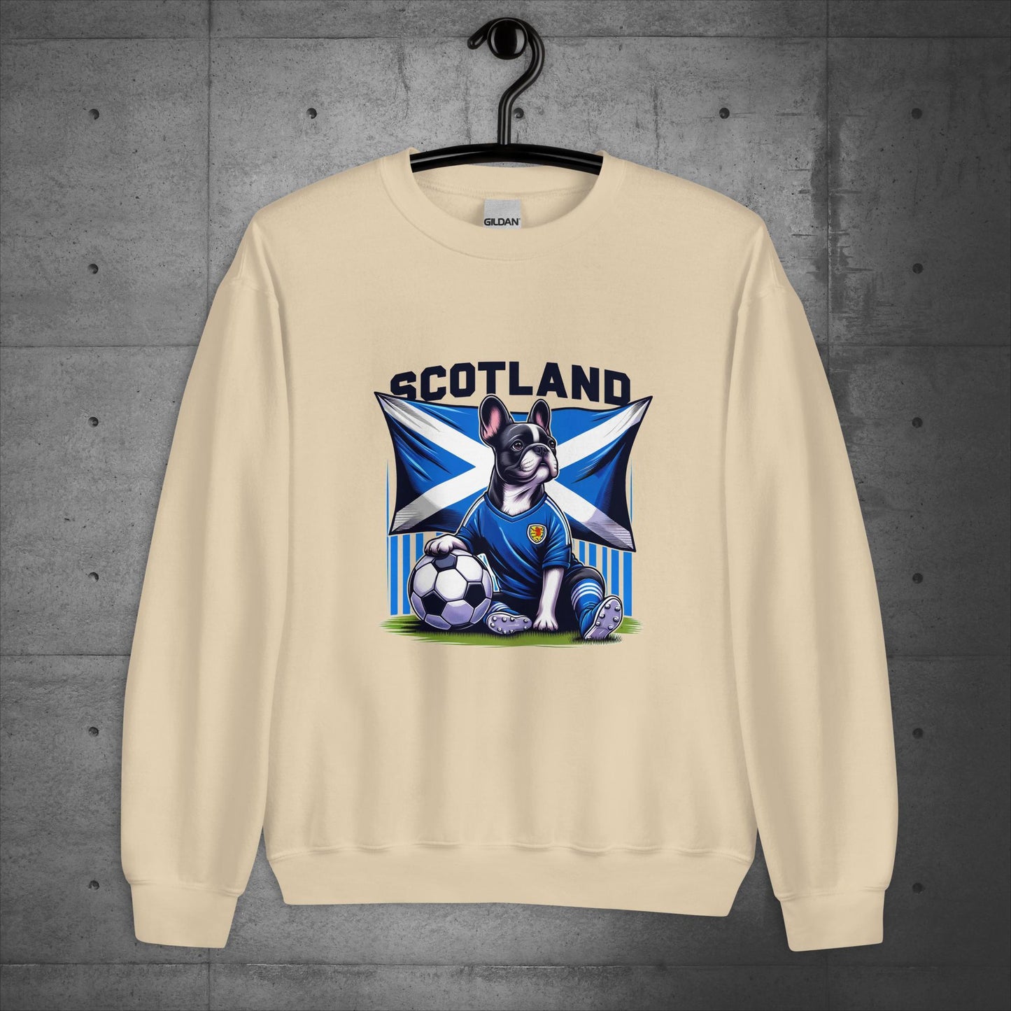 Frenchie Scotland Football Fan - Unisex Sweater / Sweatshirt - Frenchie Emporium