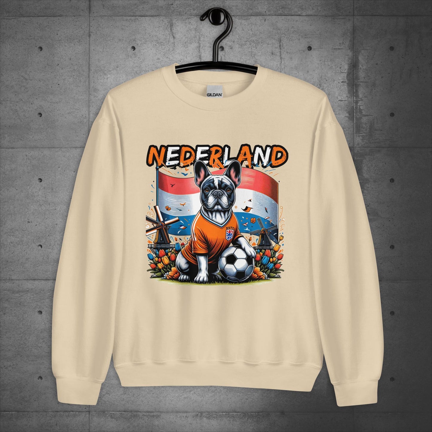 Frenchie Nederland Football Fan - Unisex Sweater / Sweatshirt - Frenchie Emporium