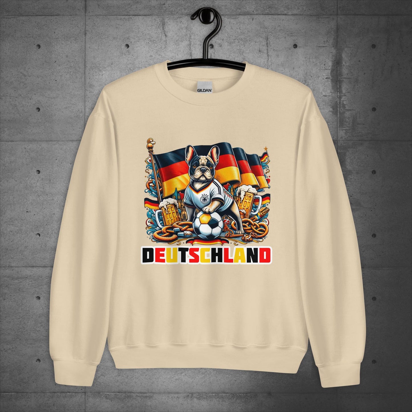 Frenchie Deutschland Football Fan - Unisex Sweater / Sweatshirt - Frenchie Emporium