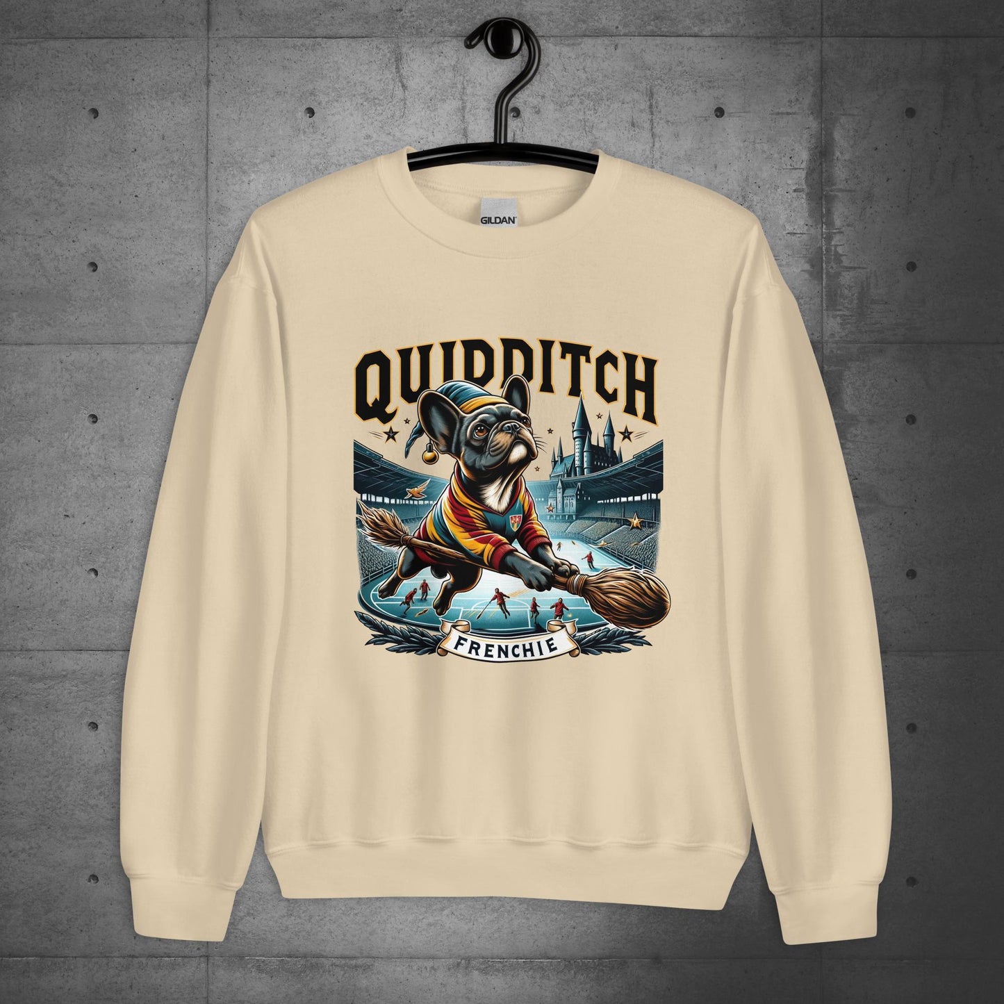 Unisex "Quidditch Frenchie" Sweater/Sweatshirt - Frenchie Emporium