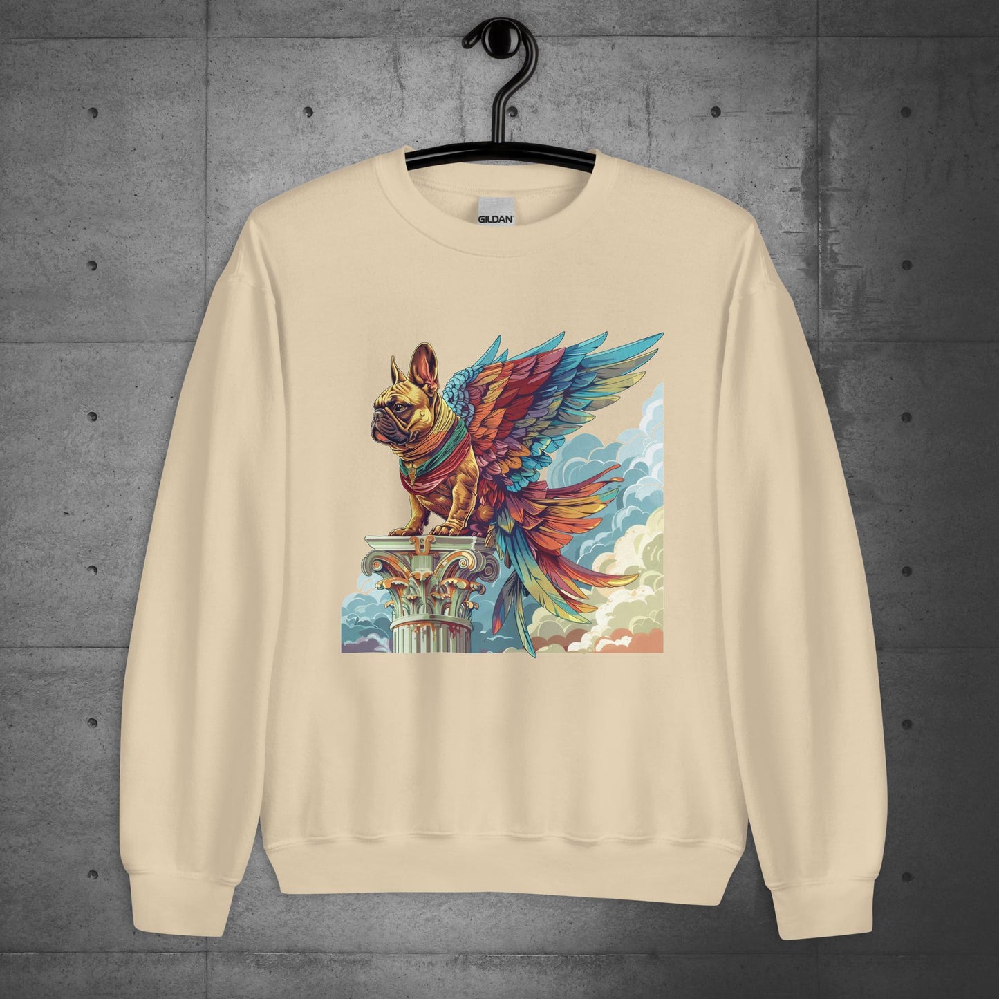 "Guardian's Valor" Frenchie Unisex Sweater - Frenchie Emporium