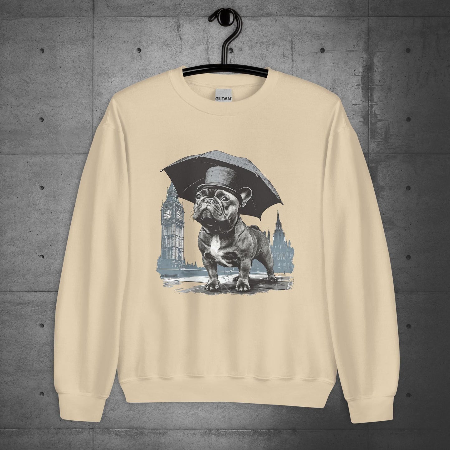 Paw-sitivly British Frenchie - Unisex Sweater/Sweatshirt - Frenchie Emporium