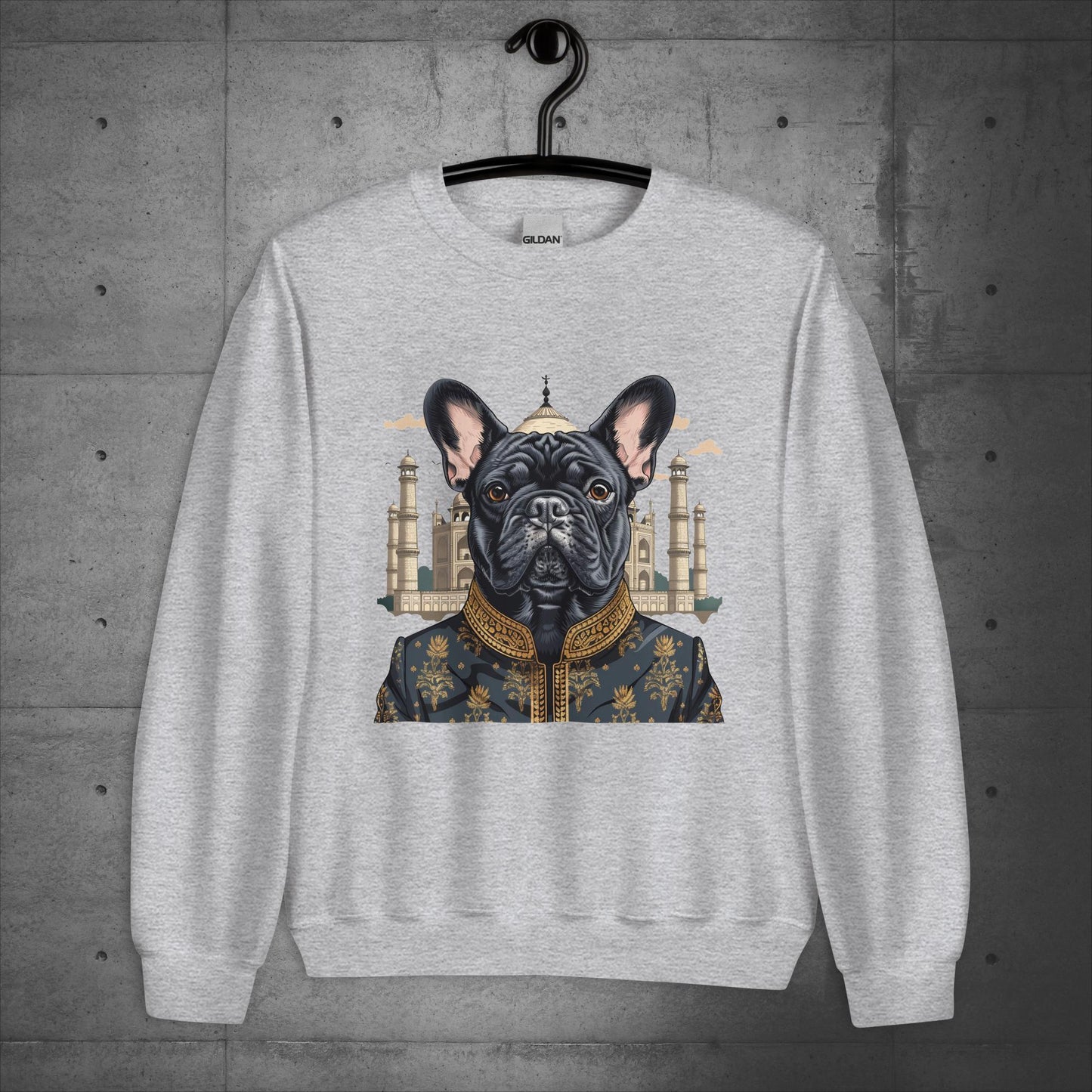 Iconic Taj Mahal Frenchie Unisex Sweater - Frenchie Emporium