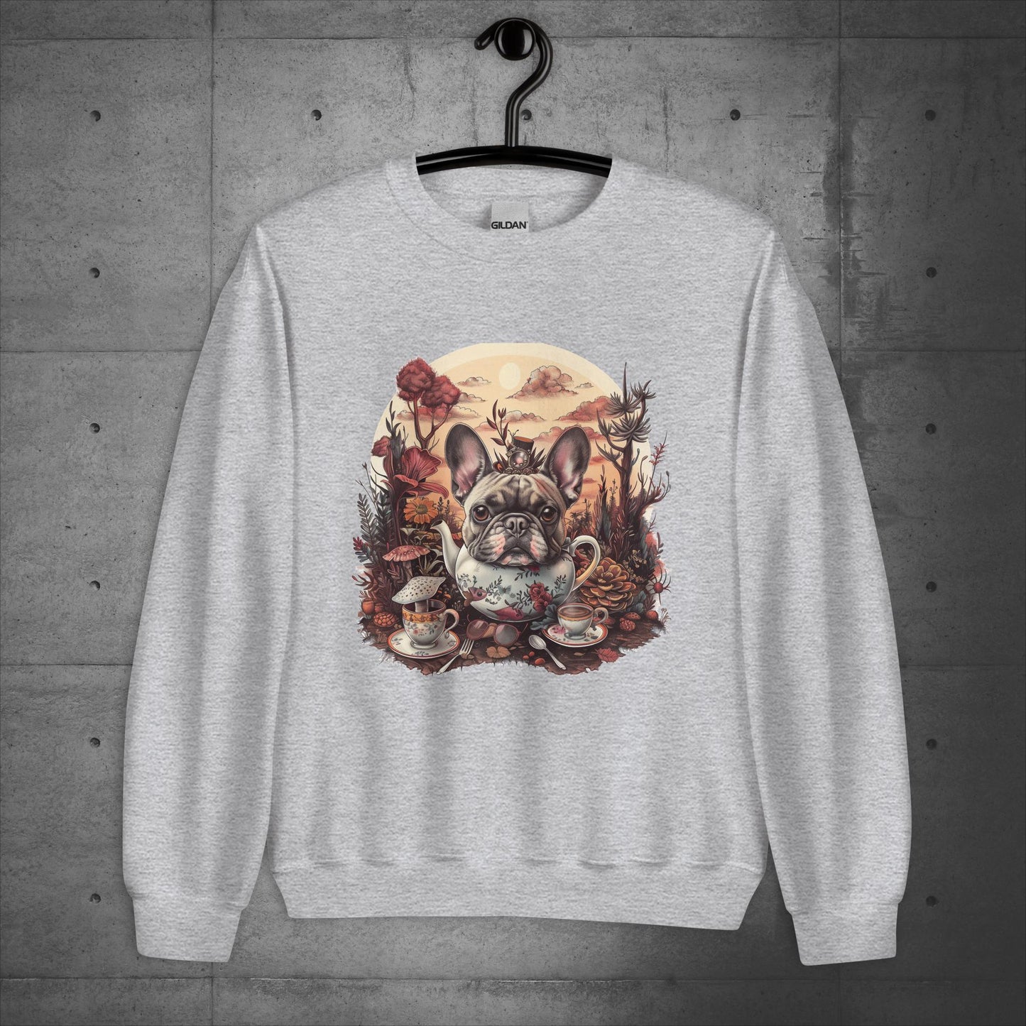Frenchie Tea Party - Unisex Sweatshirt - Frenchie Emporium