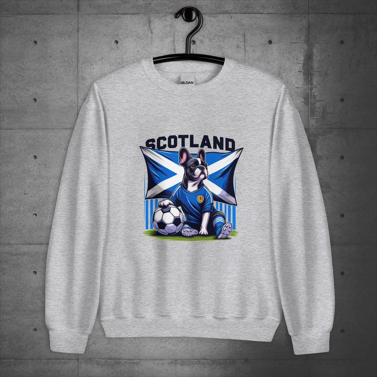 Frenchie Scotland Football Fan - Unisex Sweater / Sweatshirt - Frenchie Emporium
