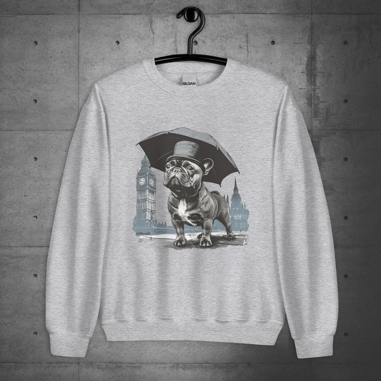 Paw-sitivly British Frenchie - Unisex Sweater/Sweatshirt - Frenchie Emporium