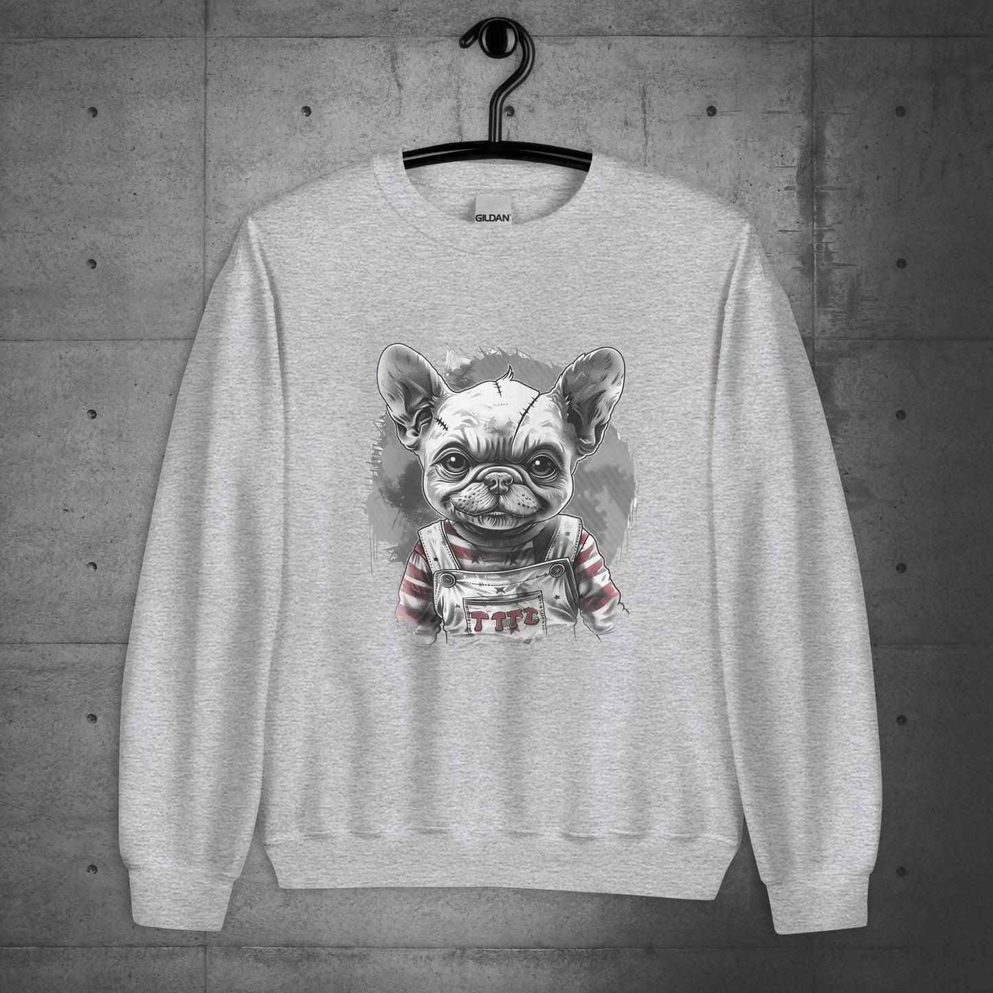 Frenchie Chucky Halloween Unisex Sweater/Sweatshirt - Frenchie Emporium