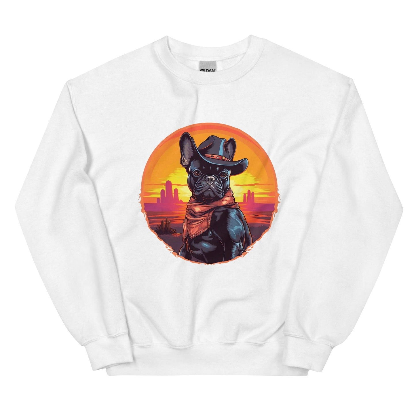Wild West Cowboy Style Frenchie Unisex Sweater - Frenchie Emporium