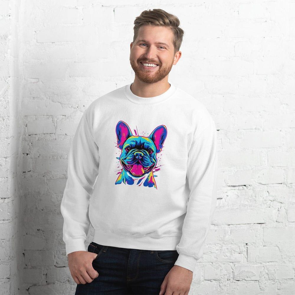 Frenchie Sassy Neon Styled - Unisex Sweater - Frenchie Emporium