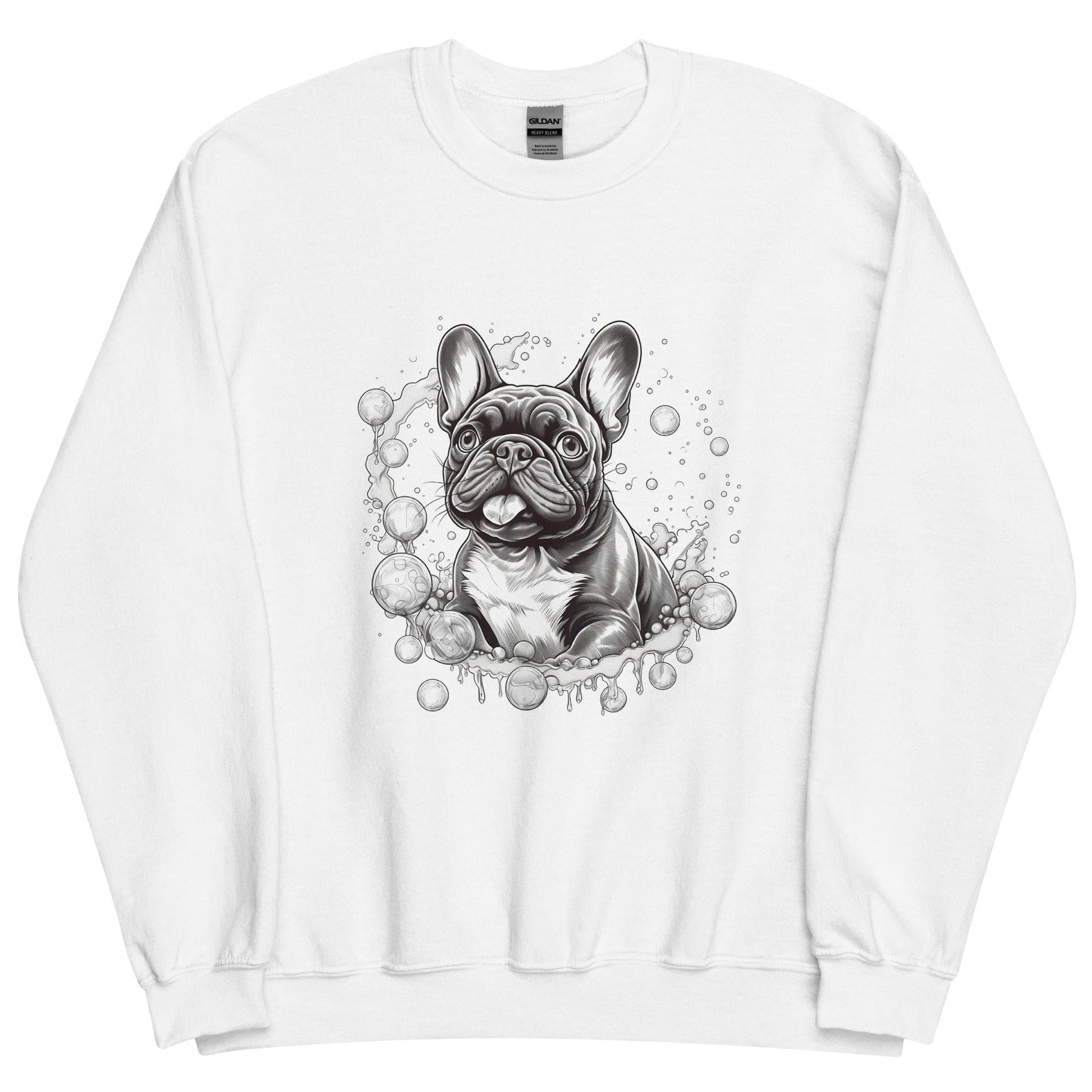"Bubbles French Bulldog" - Unisex Sweater - Frenchie Emporium
