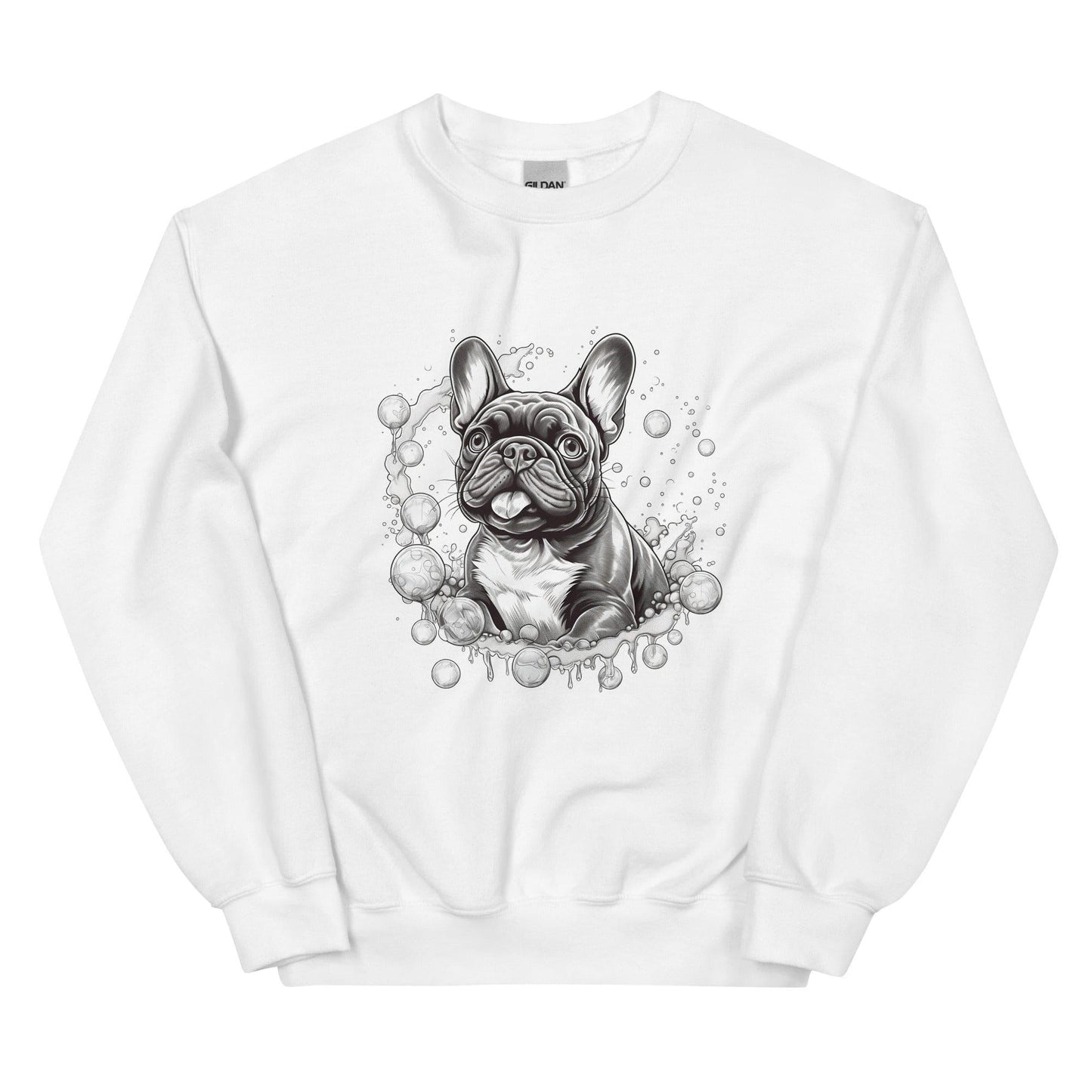 "Bubbles French Bulldog" - Unisex Sweater - Frenchie Emporium
