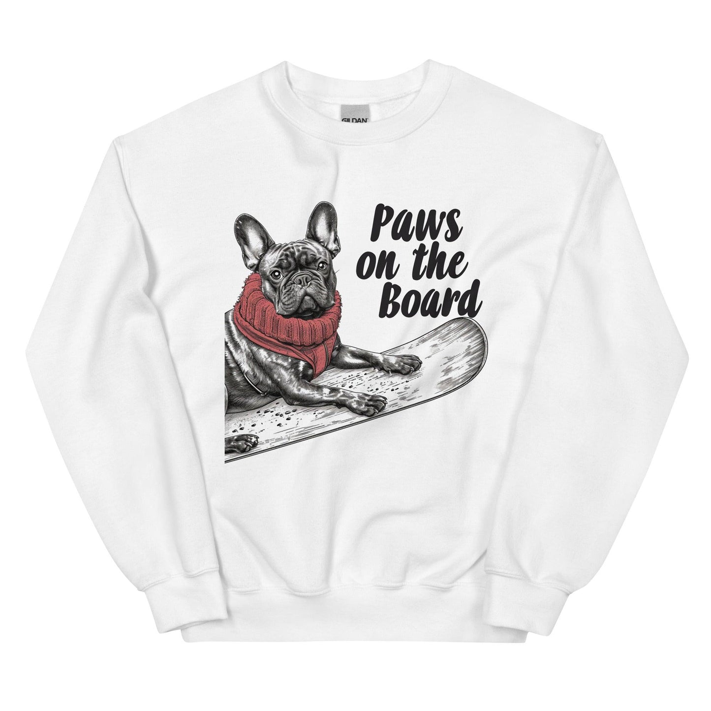 Paws on the Board Frenchie Unisex Sweatshirt - Frenchie Emporium
