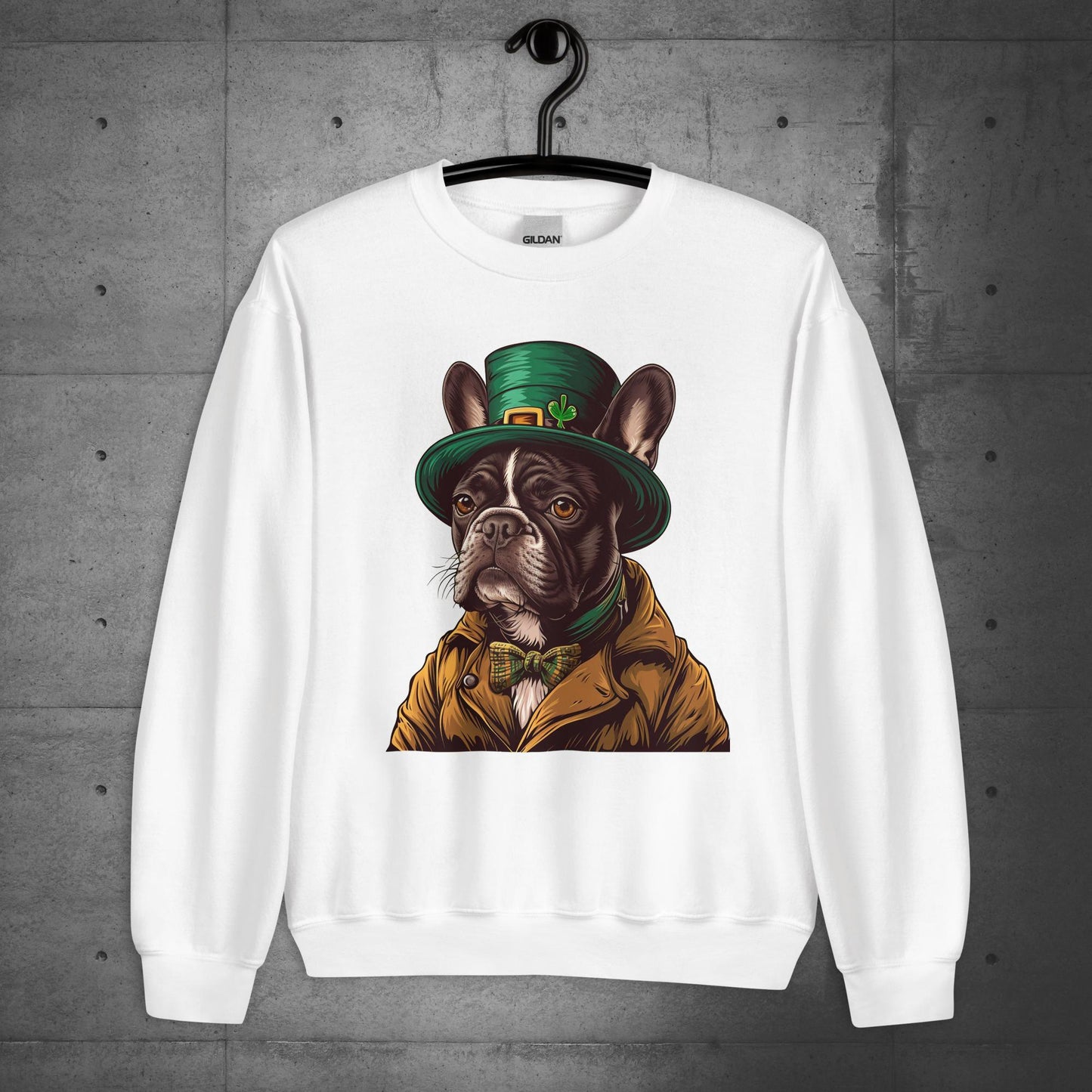 Elegant Frenchie Leprechaun Unisex Sweatshirt - Frenchie Emporium