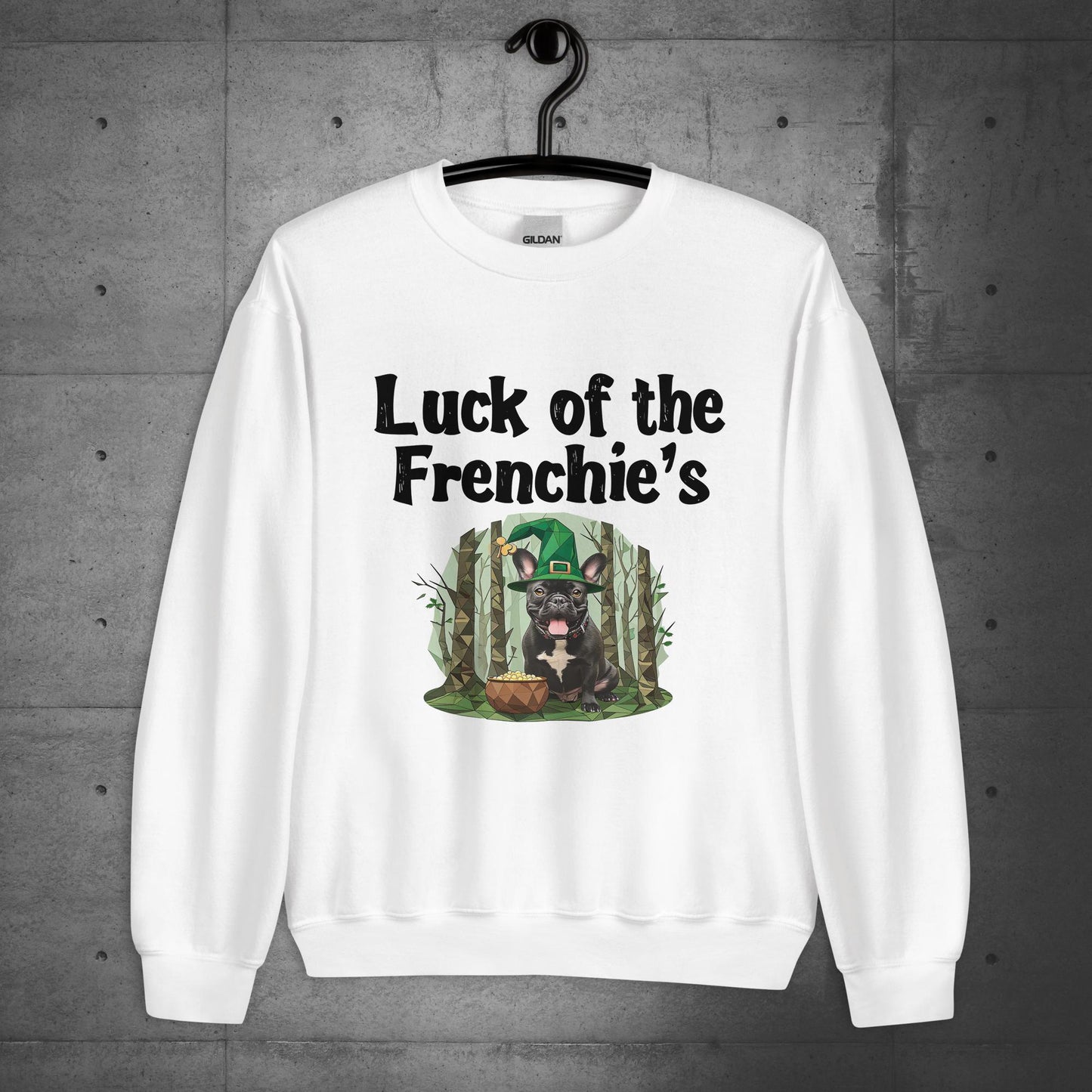 St. Pawtrick's Forest Frenchie Unisex Sweatshirt