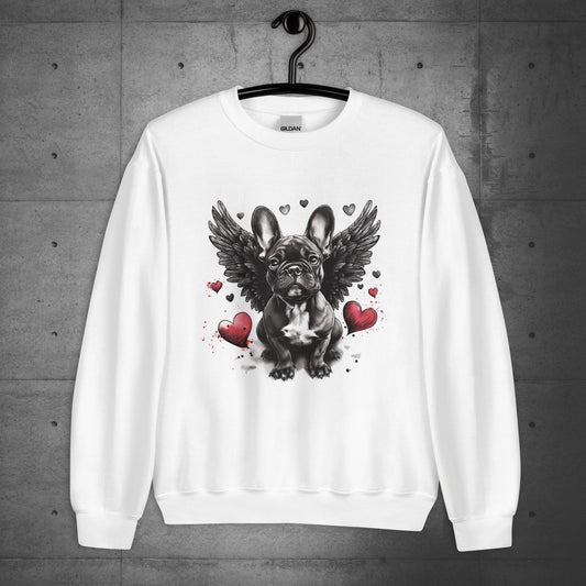 Angel Hearts Frenchie - Unisex Sweatshirt - Frenchie Emporium