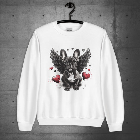 Angel Hearts Frenchie - Unisex Sweatshirt
