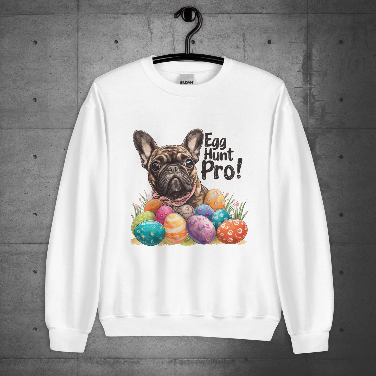 French Bulldog "Egg Hunt Pro !" - Unisex Sweatshirt - Frenchie Emporium