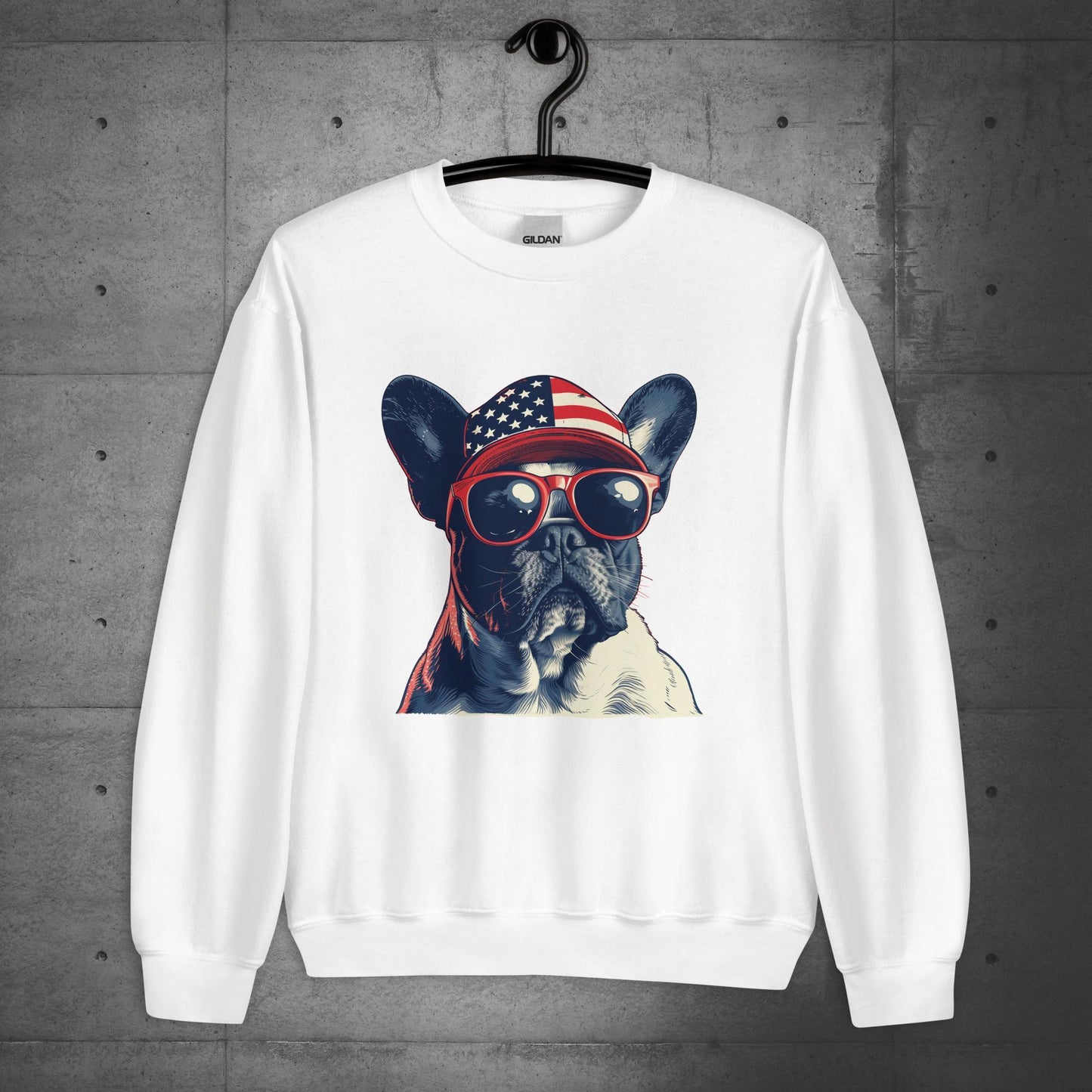 Frenchie Unisex Sweatshirt- Pride of America - Frenchie Emporium