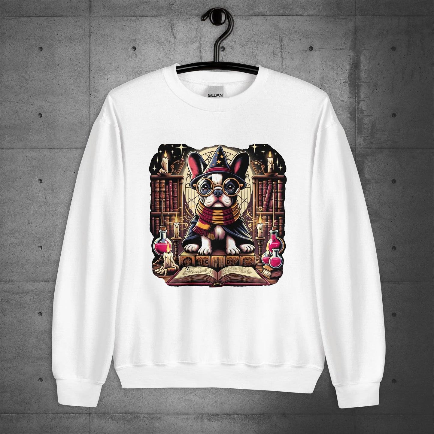 Unisex "Frenchie Wizard's Apprentice" Sweater/Sweatshirt - Frenchie Emporium