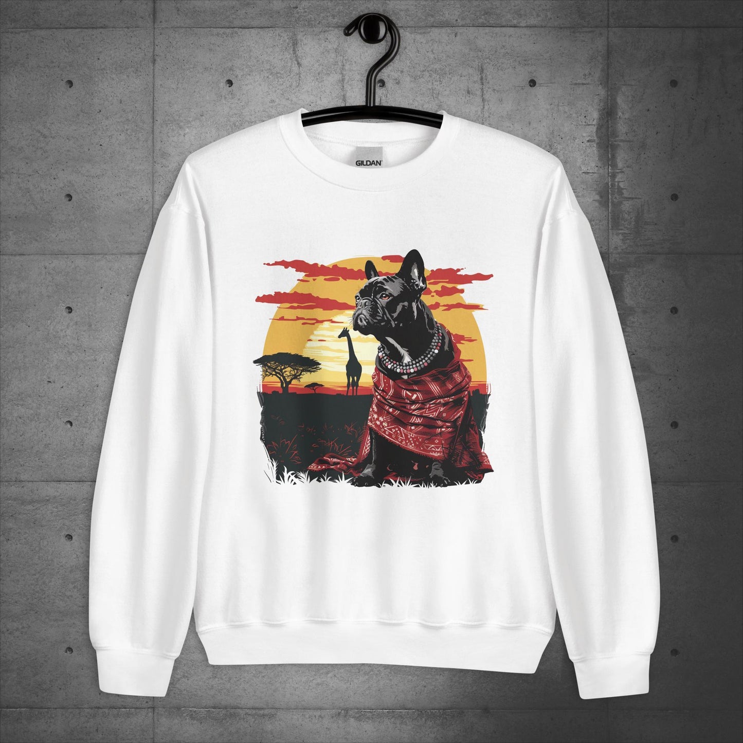 Enchanting Serengeti Frenchie - Unisex Sweater/Sweatshirt - Frenchie Emporium