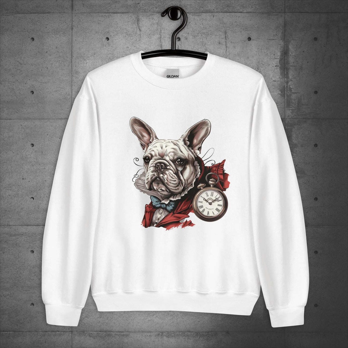 White Rabbit Frenchie - Unisex Sweatshirt - Frenchie Emporium