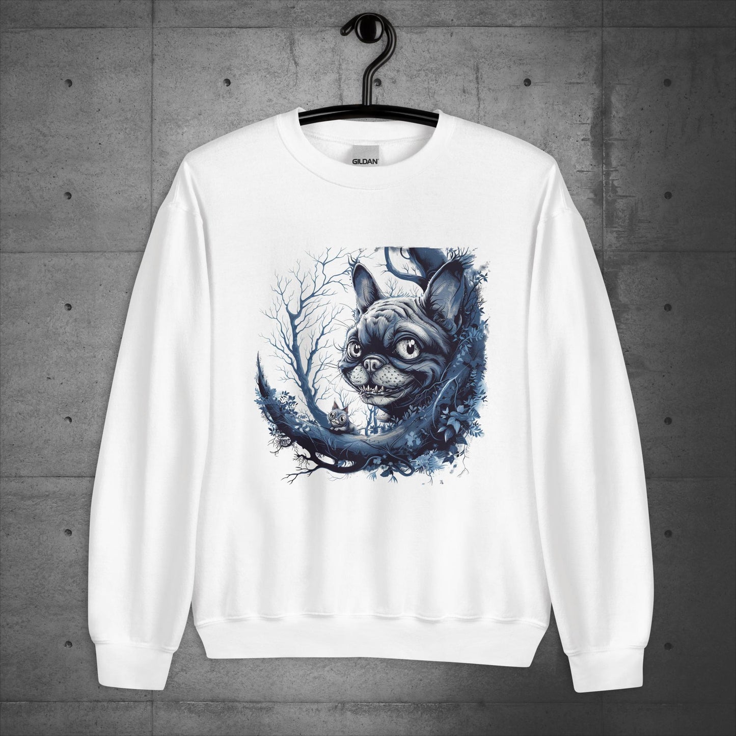 Cheshire Cat Frenchie - Unisex Sweatshirt