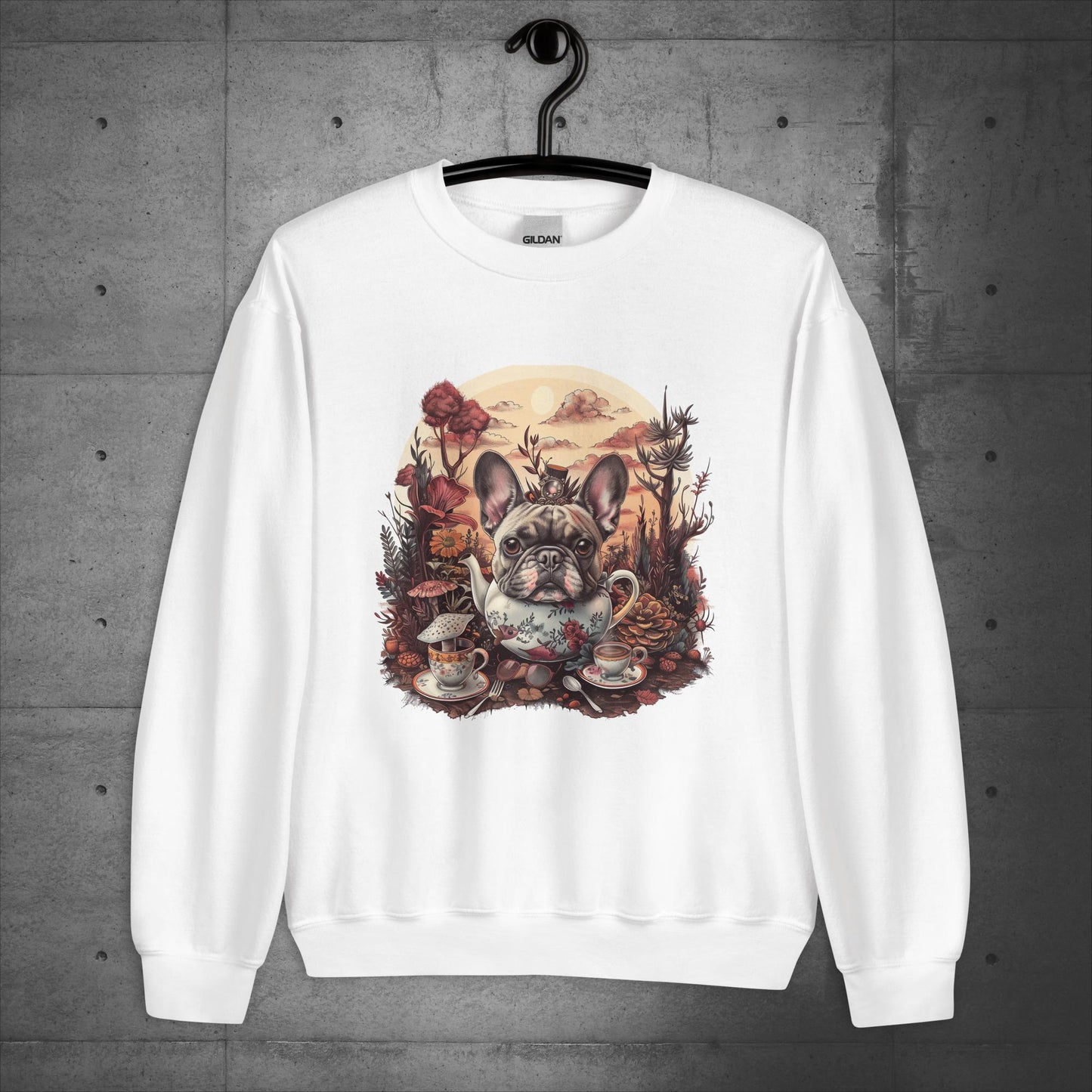 Frenchie Tea Party - Unisex Sweatshirt - Frenchie Emporium