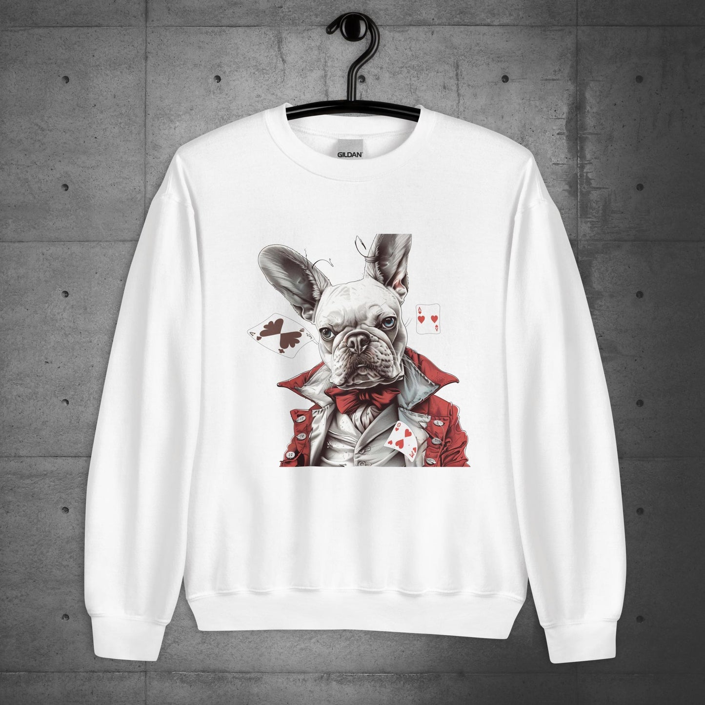 "Player of the cards" French Bulldog - Unisex Sweatshirt - Frenchie Emporium
