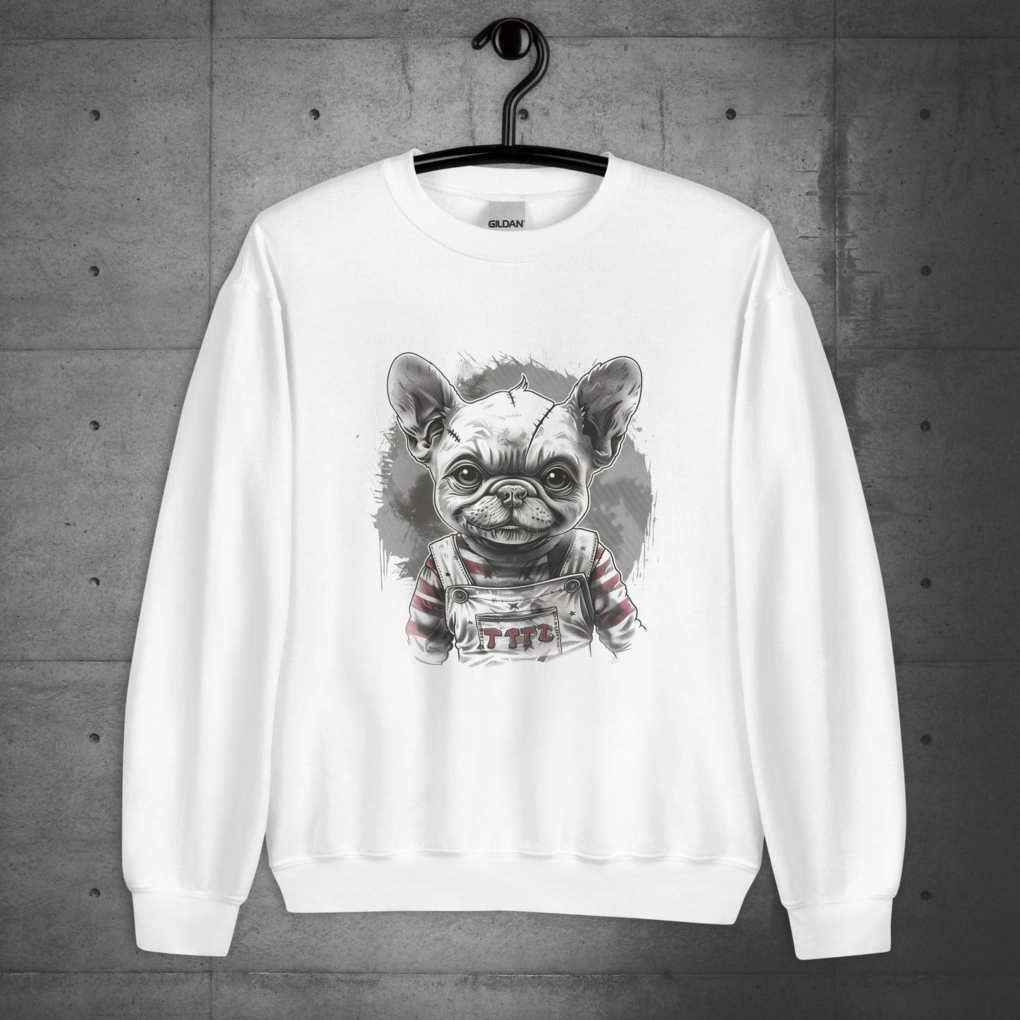 Frenchie Chucky Halloween Unisex Sweater/Sweatshirt - Frenchie Emporium