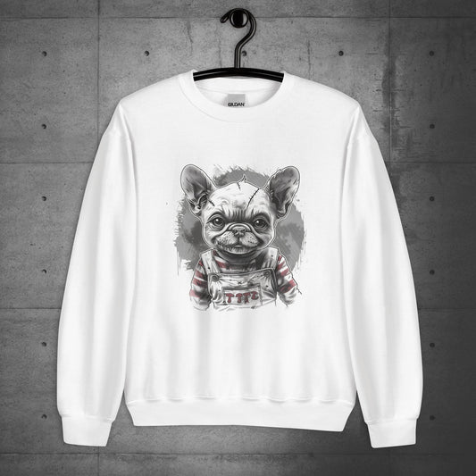 Frenchie Chucky Halloween Unisex Sweater/Sweatshirt - Frenchie Emporium