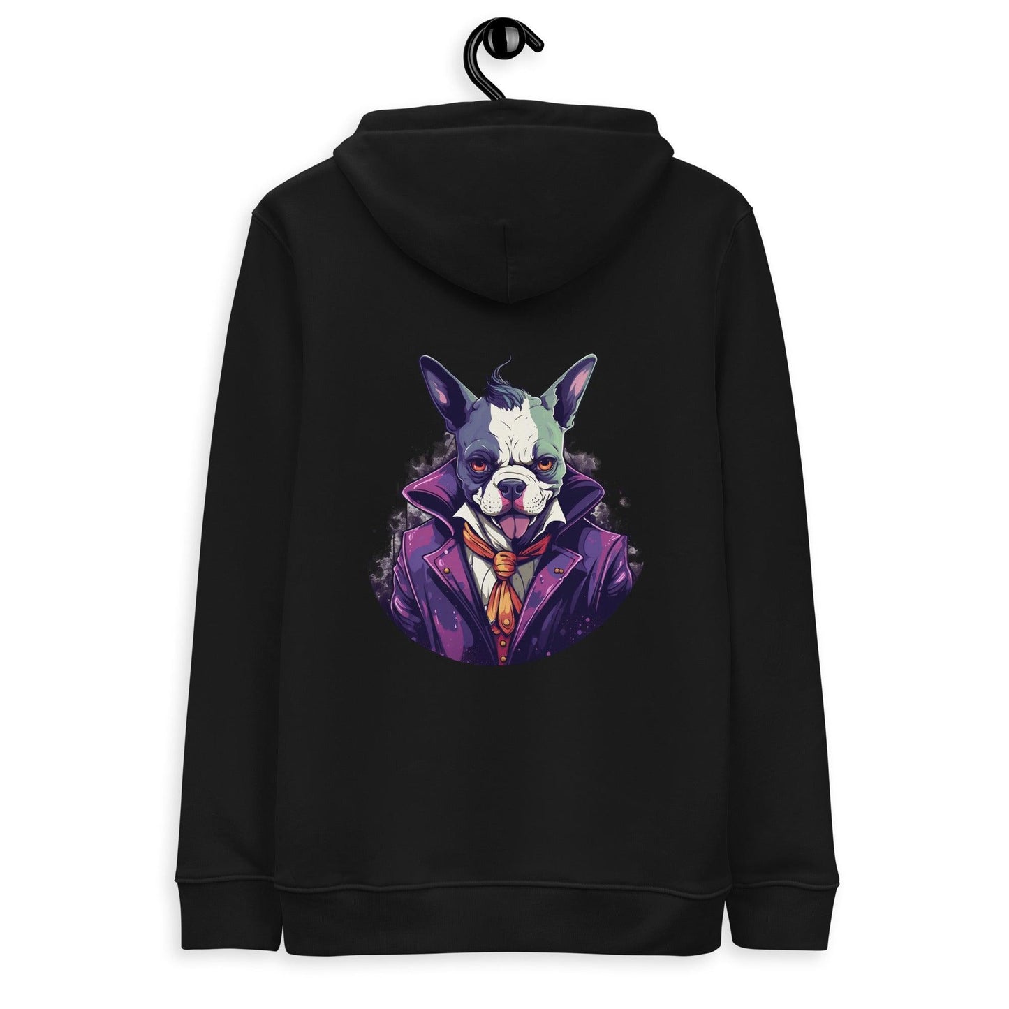 Frenchie Joker Villainous Unisex essential eco Hoodie - Frenchie Emporium