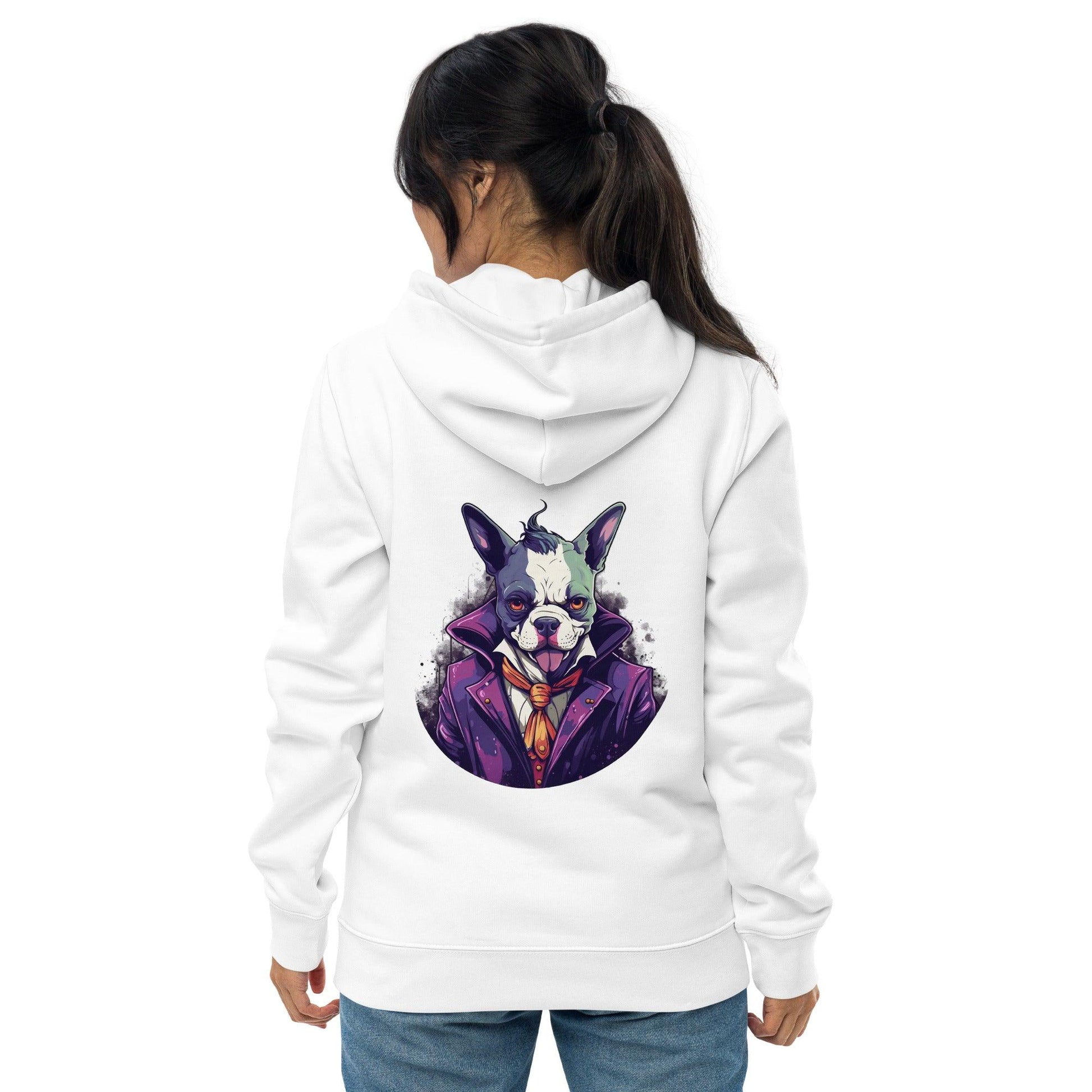 Frenchie Joker Villainous Unisex essential eco Hoodie - Frenchie Emporium