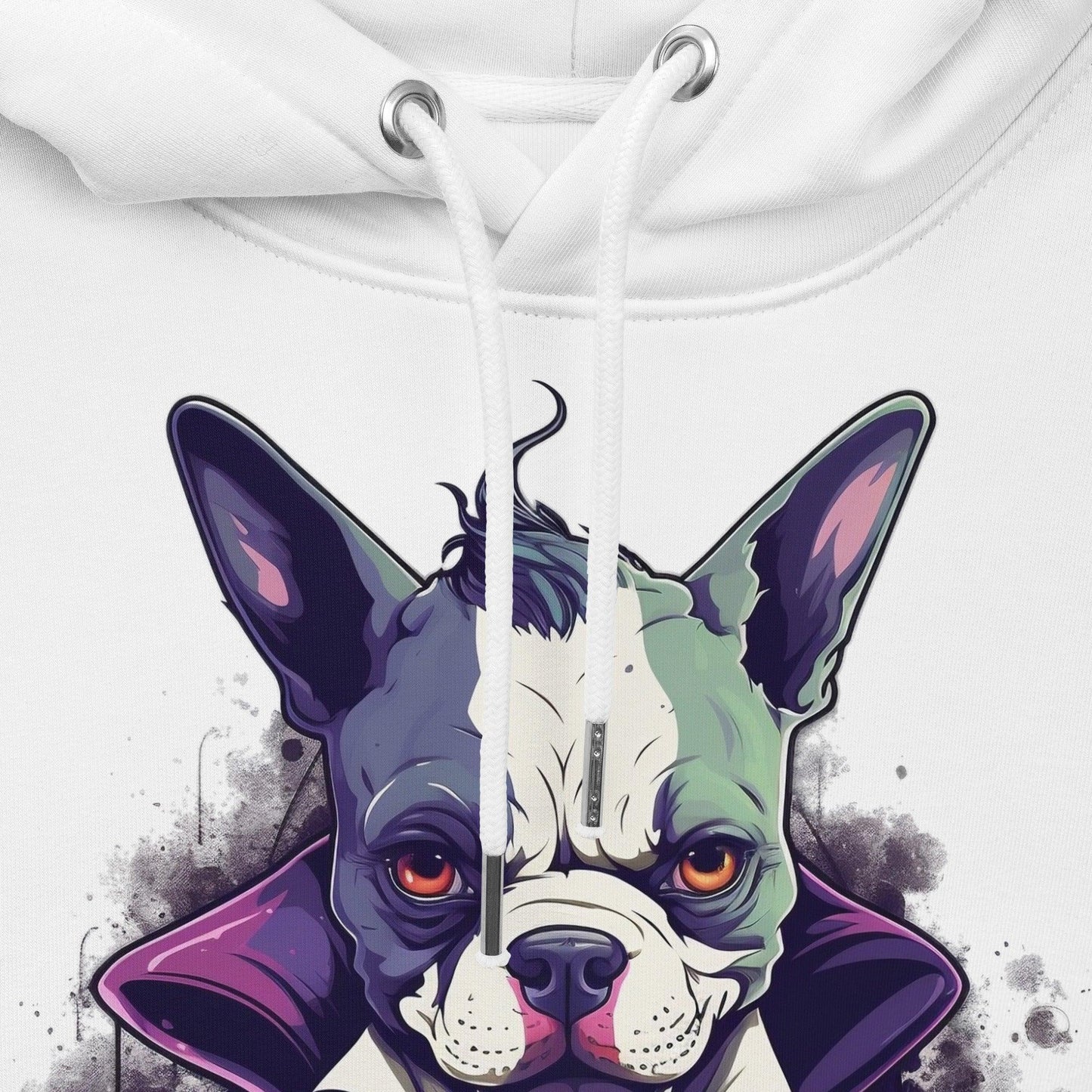 Frenchie Joker Villainous Unisex essential eco Hoodie - Frenchie Emporium