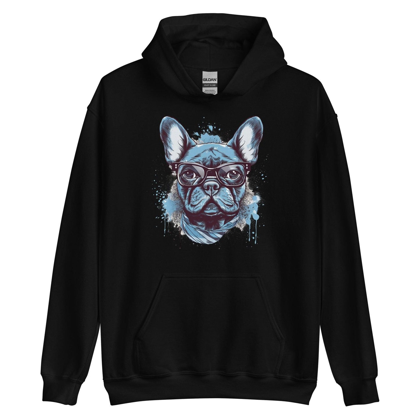 Hipster Frenchie - Unisex Hoodie - Frenchie Emporium