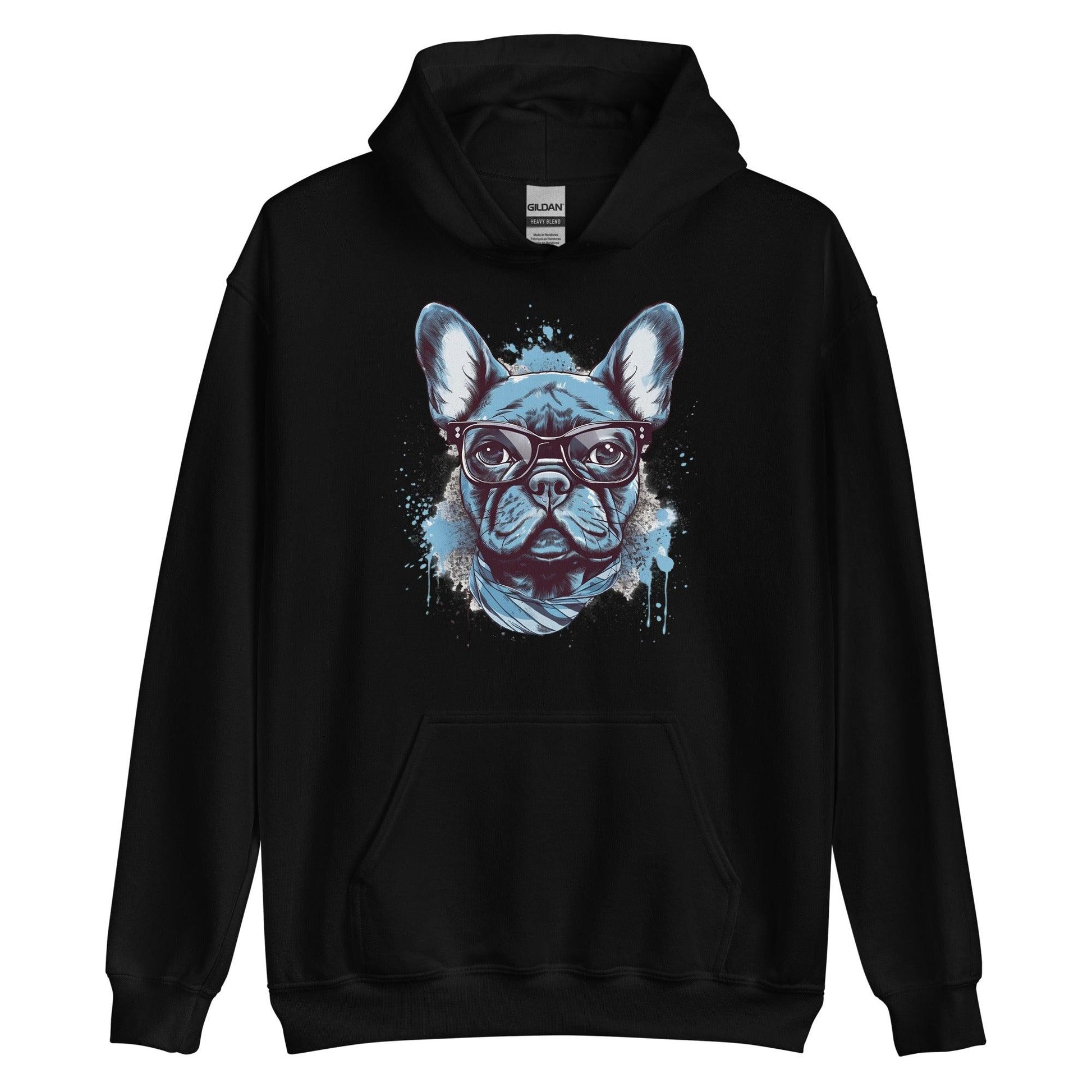 Hipster Frenchie - Unisex Hoodie - Frenchie Emporium