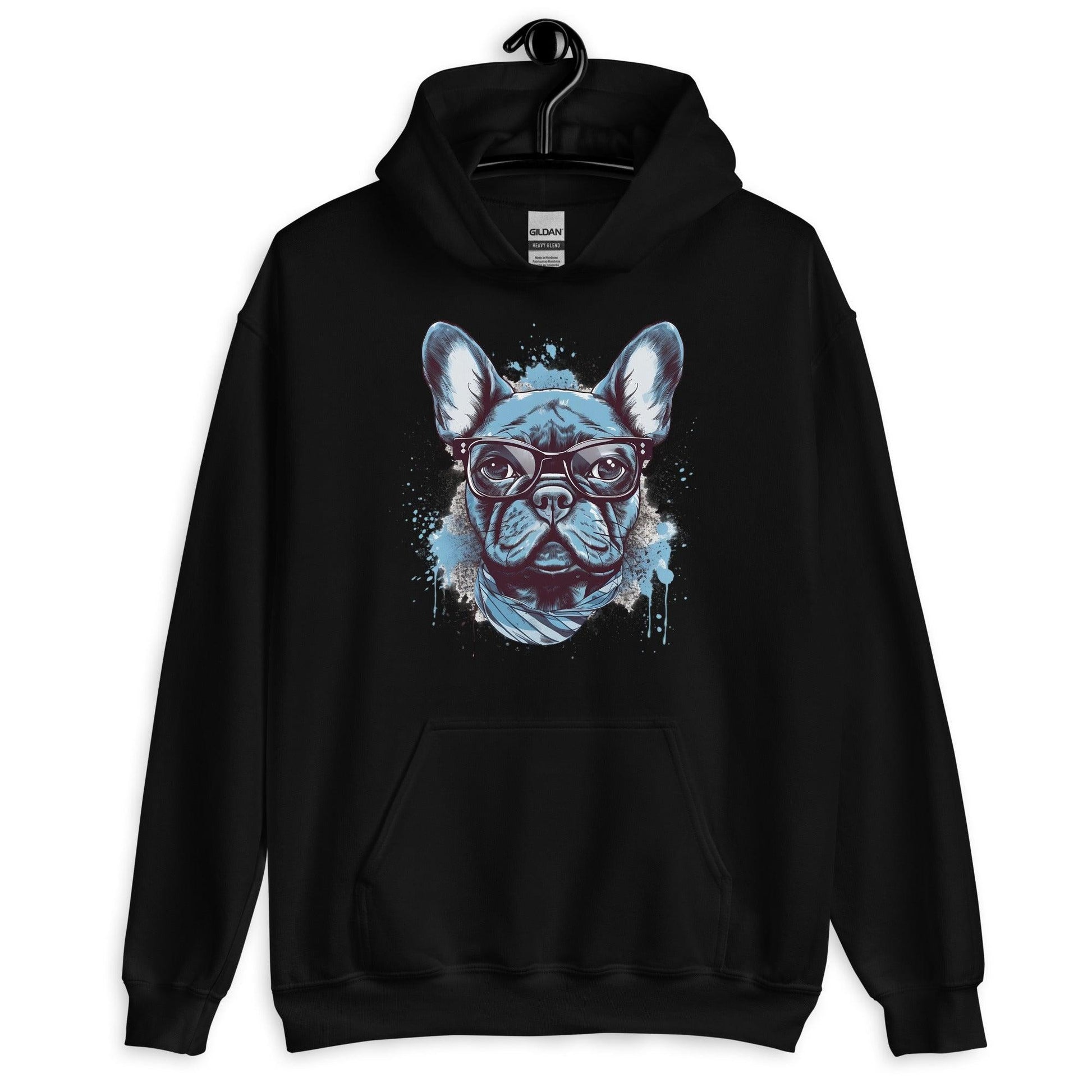 Hipster Frenchie - Unisex Hoodie - Frenchie Emporium