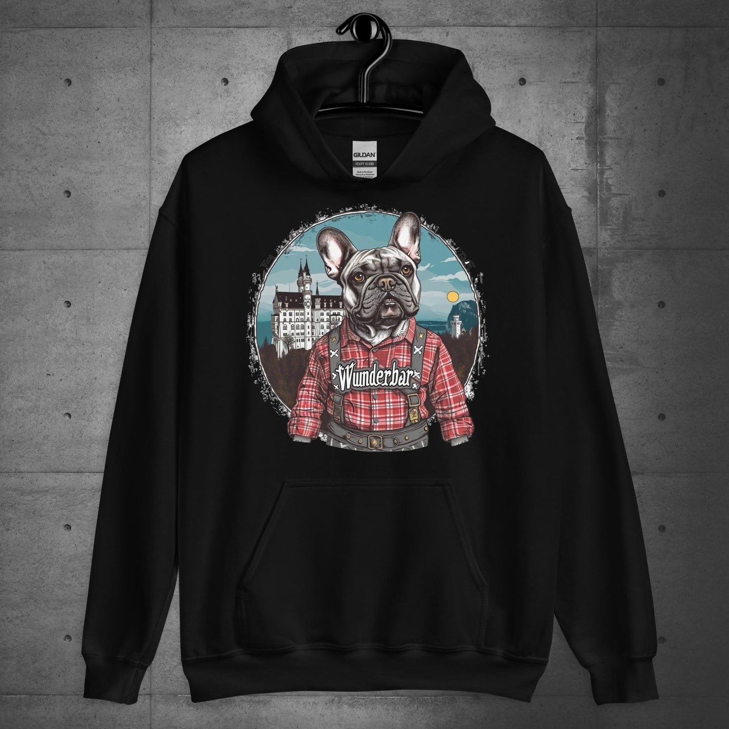 Wunderbar Frenchie in Lederhosen Unisex Hoodie - Frenchie Emporium