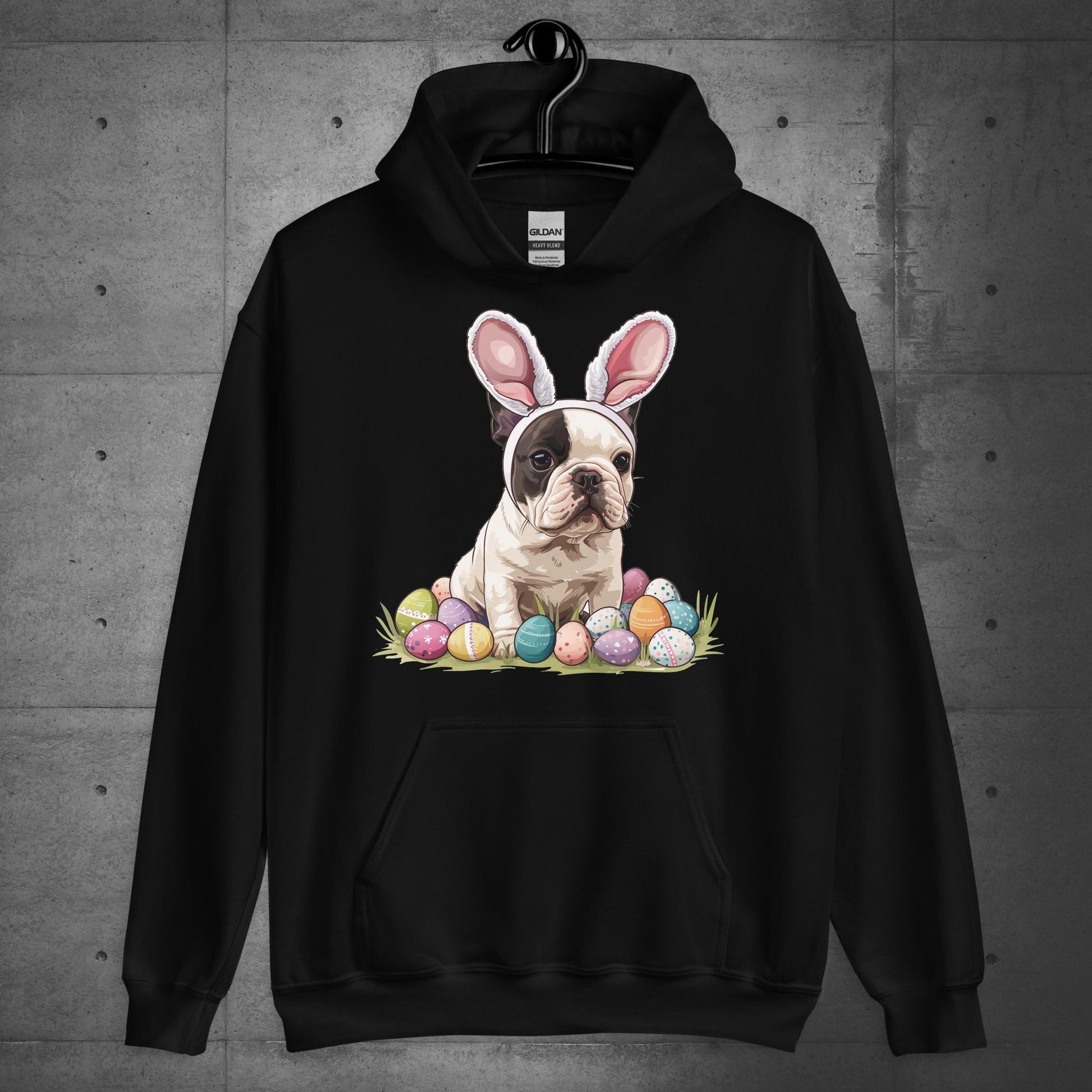 Frenchie Easter Bunny Bliss Unisex Hoodie - Frenchie Emporium
